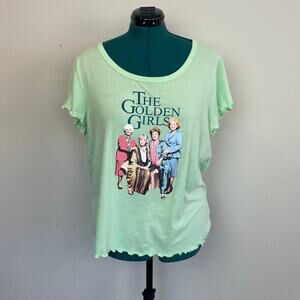 Golden Girls Green Lettuce Trim Tshirt, Size 3XL